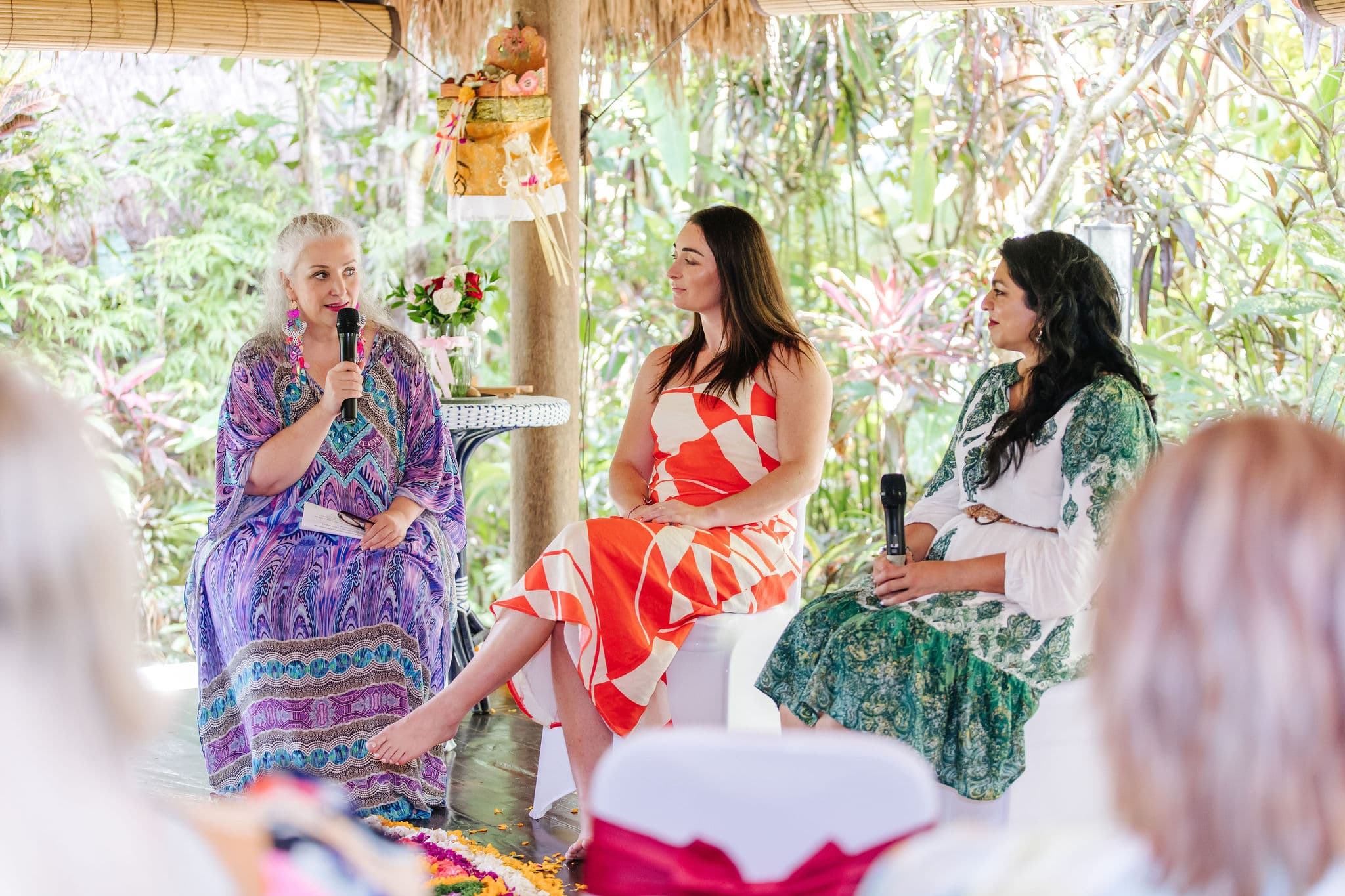 Jaci speaking at a women’s empowerment workshop